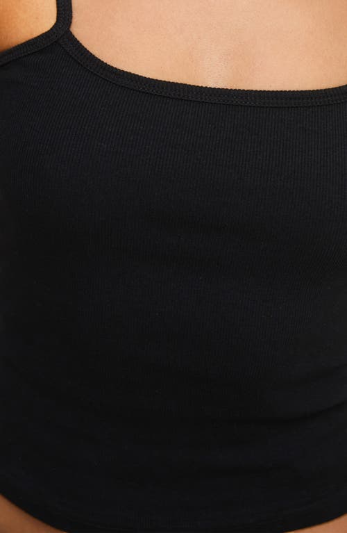 Princess Polly Baseline Square Neck Camisole In Black