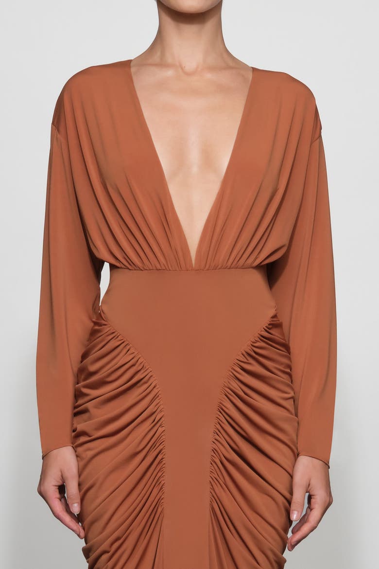 Athens Midi Dress, Alternate, color, Tuscan