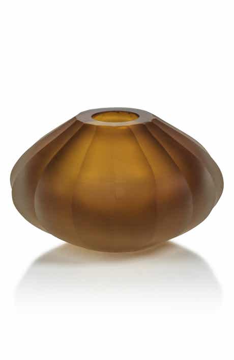 Zodax Milano Cut & Frosted Vase