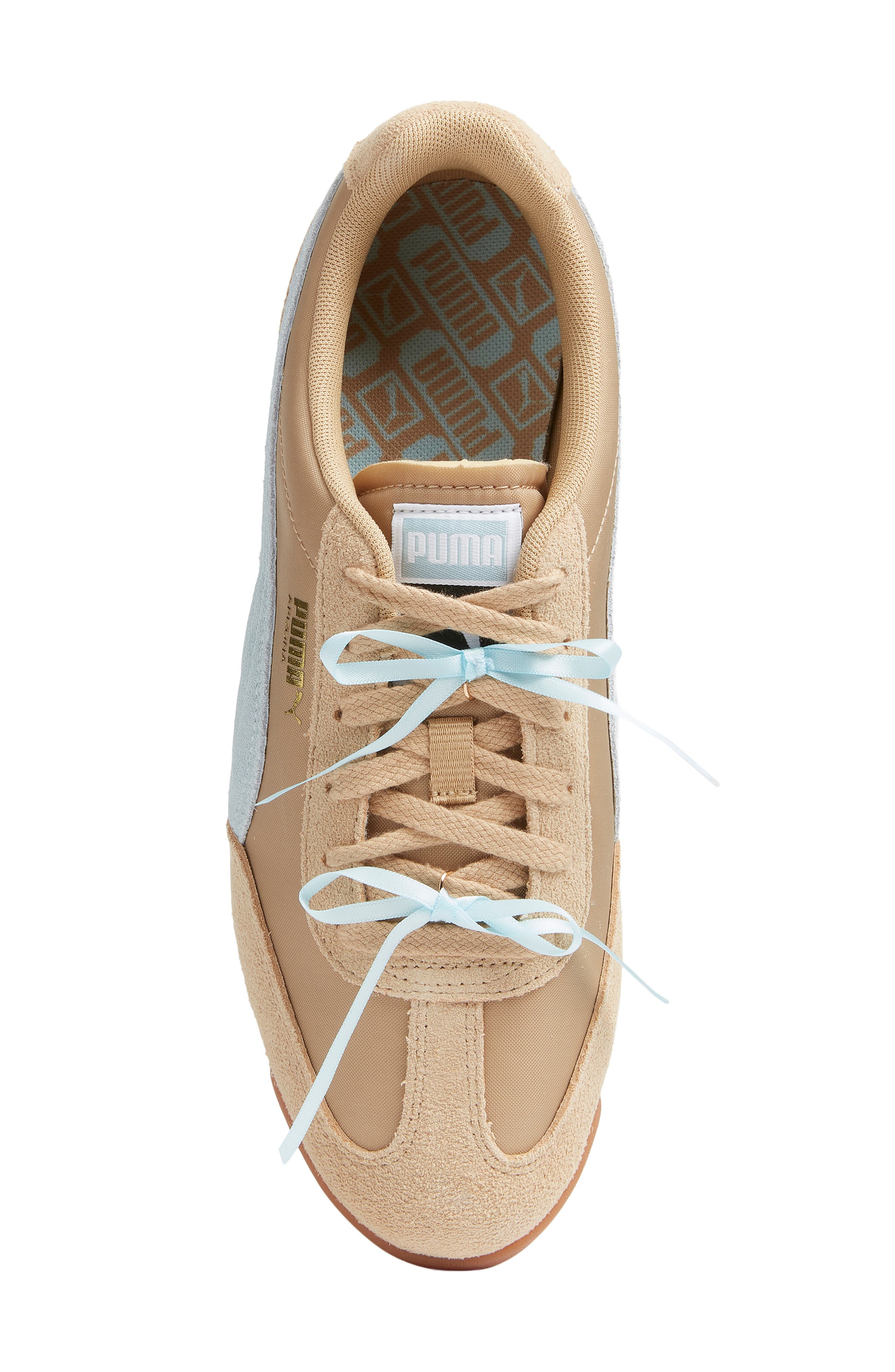 PUMA Arizona Bow Sneaker, Alternate, color, Sand Dune/ Fresh Water