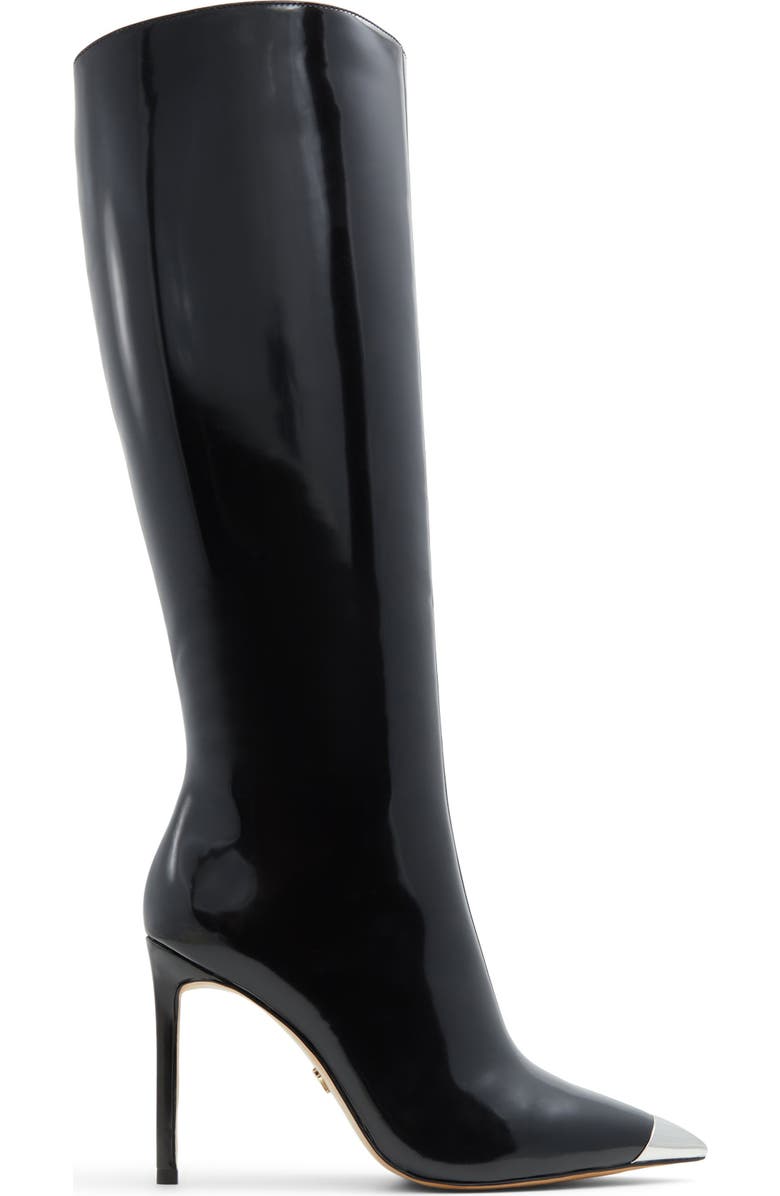 ALDO Agathea Pointed Cap Toe Knee High Boot, Alternate, color,
