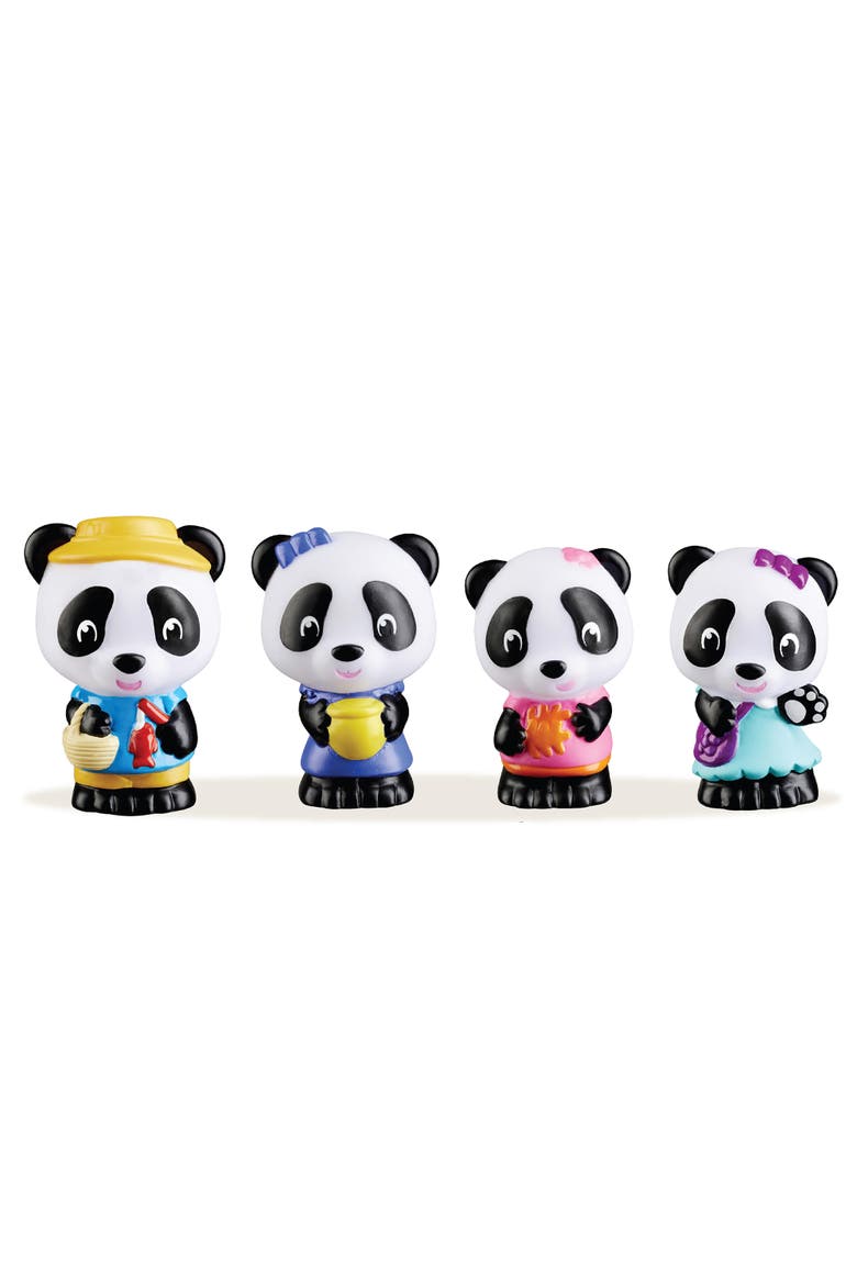 Panda Family 4 Mini Bear Figures Playset, Alternate, color, Multicolored