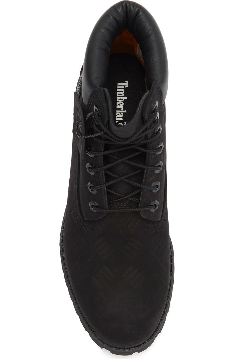 Timberland Premium 6-Inch Waterproof Patent Boot, Alternate, color, Black Nubuck Emboss