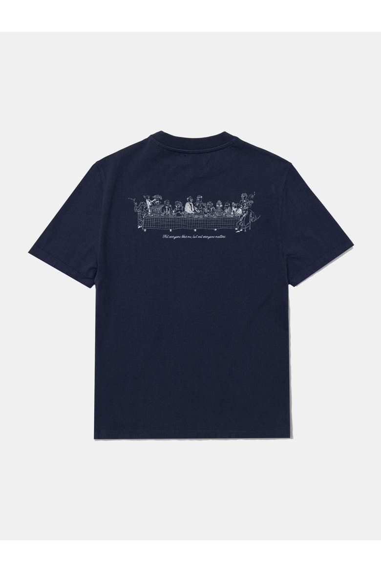 Banquet Hall Print T-Shirt, Alternate, color, Plain Navy