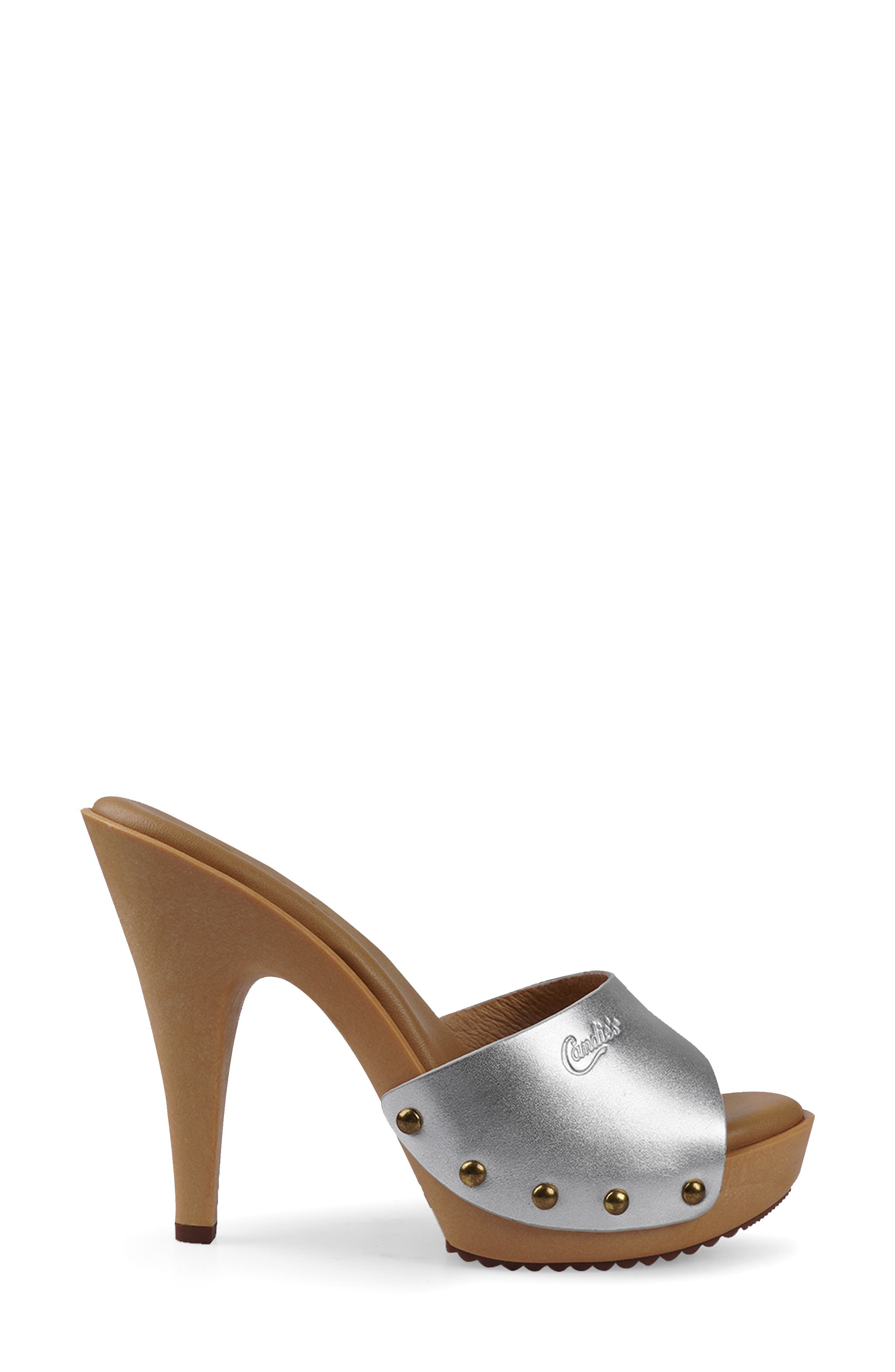 Viviana Platform Sandal, Alternate, color, SILVER LEATHER