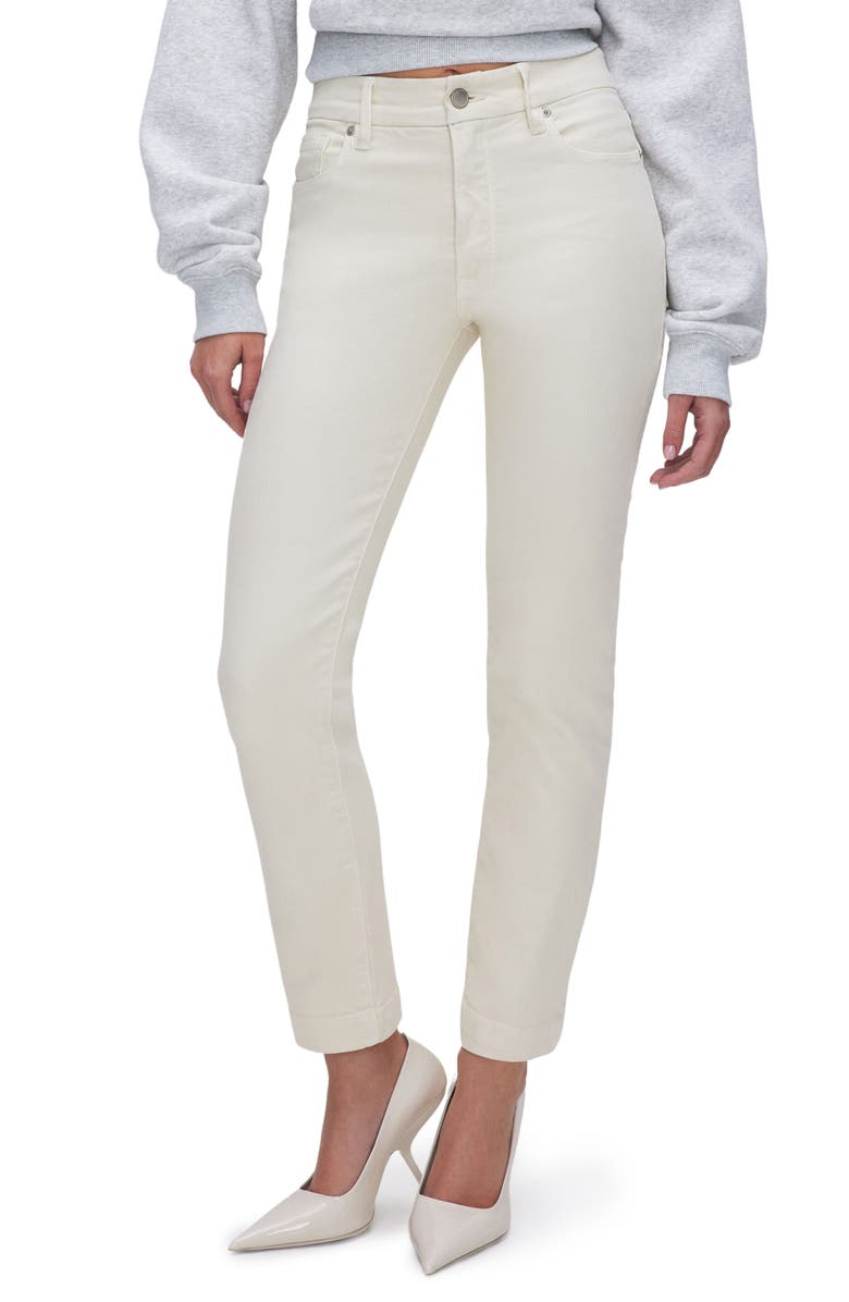 Good American Good Classic Slim Straight Leg Jeans, Main, color, 