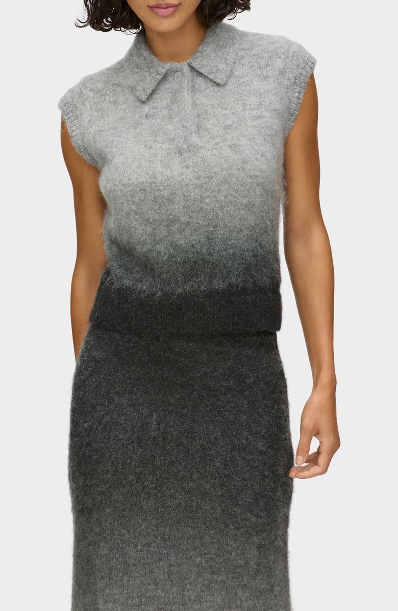 ALIGNE Lexi Polo Sweater, Main, color, Grey Ombre