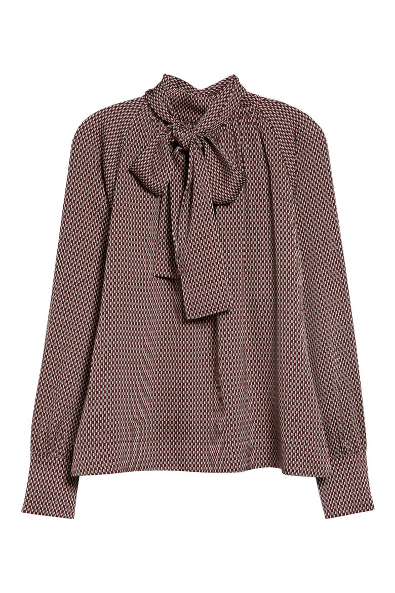 Eden Microcheck Top, Main, color, RED