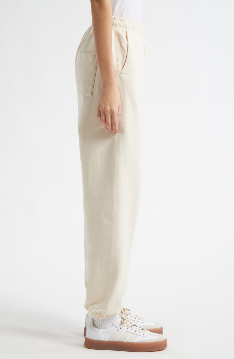 Sporty & Rich x Le Bristol Paris Faubourg Logo Cotton Joggers, Alternate, color, Cream