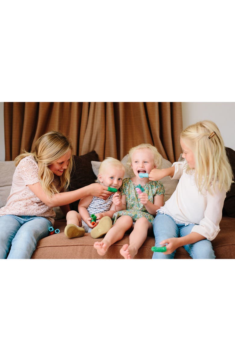 BRUSHIES Book & Finger Puppet Toothbrush, Alternate, color, Blue