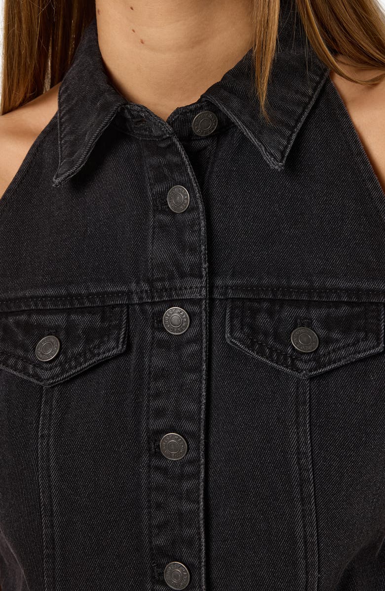 Noisy may Lardie Denim Shirtdress, Alternate, color, 