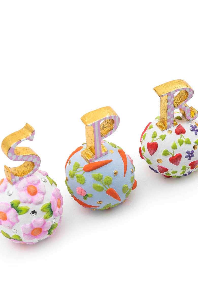 MACKENZIE CHILDS Patience Brewster Spring Letters, Alternate, color, Multi