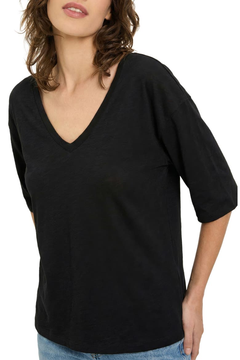 Liam V-Neck T-Shirt, Alternate, color, BLACK