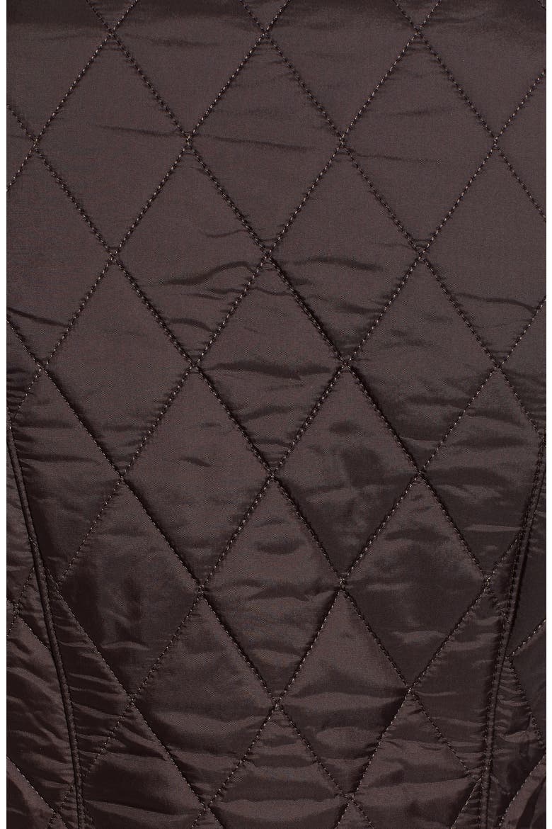 Betty Quilted Fleece Lined Vest, Alternate, color, BROWN