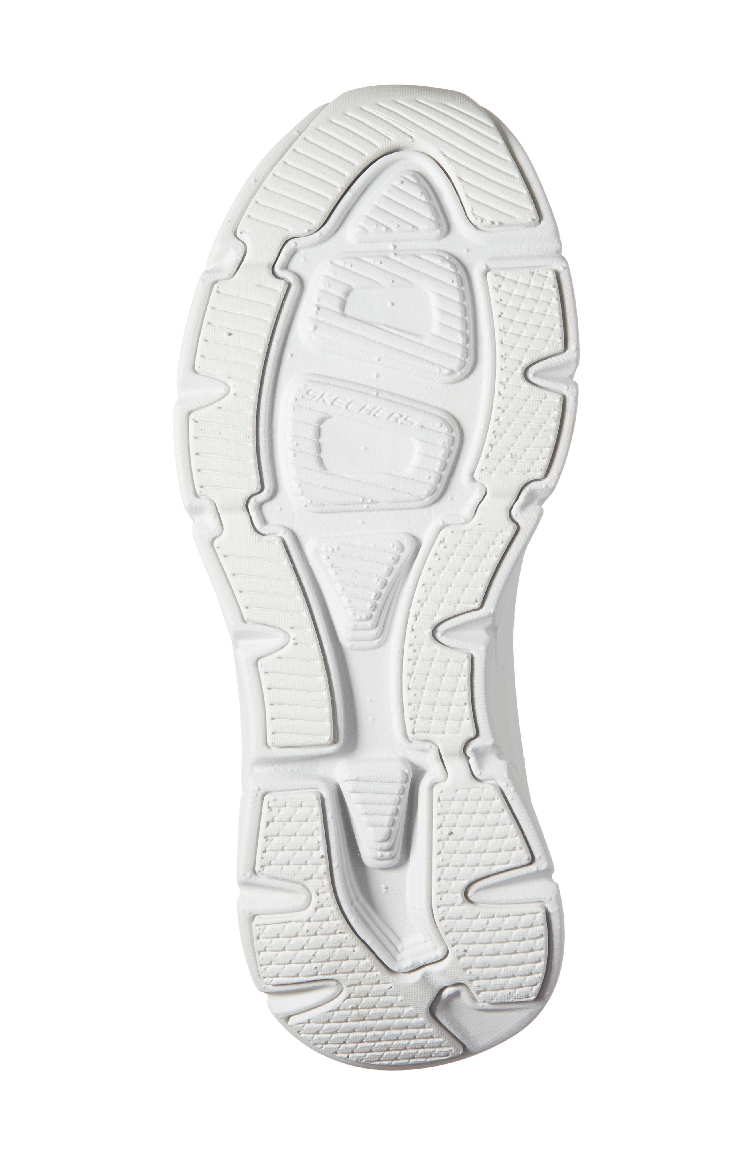 SKECHERS Relaxed Fit<sup>®</sup> D'Lux Walker<sup>®</sup> 2.0 Sparkle Slip-On Sneaker, Alternate, color, White
