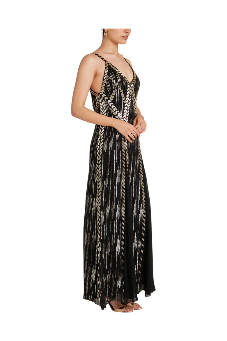 Viola Strappy Dress, Alternate, color, Black