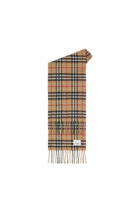 Check Cashmere Scarf