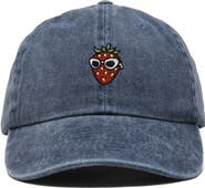 Dalix Strawberry Embroidered Casual Cap