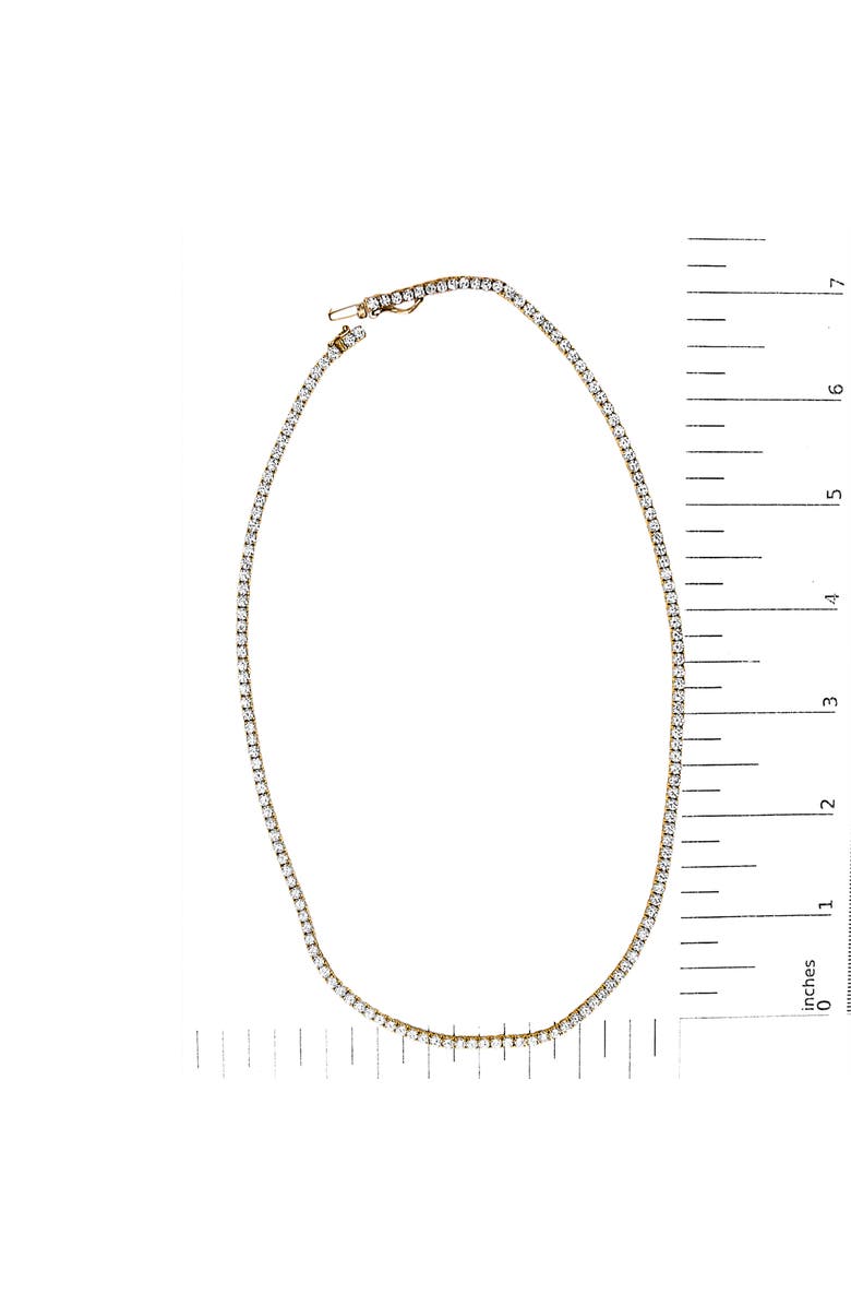 Haus of Brilliance 14K Yellow Gold 12.0 Cttw Lab Grown Diamond Tennis Necklace, Alternate, color, Yellow Gold