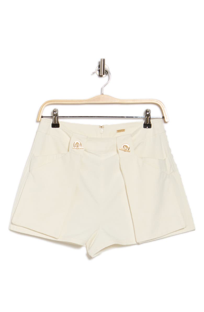 Cult Gaia Adalee Cotton Blend Shorts, Alternate, color, 