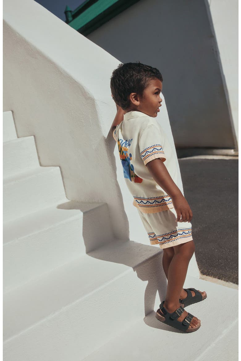 Kids' Havana Camp Shirt & Shorts Set, Alternate, color, NEUTRAL