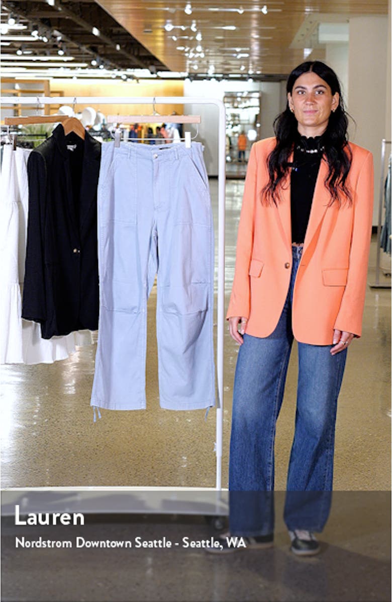 Savannah High Waist Twill Utility Pants, sales video thumbnail