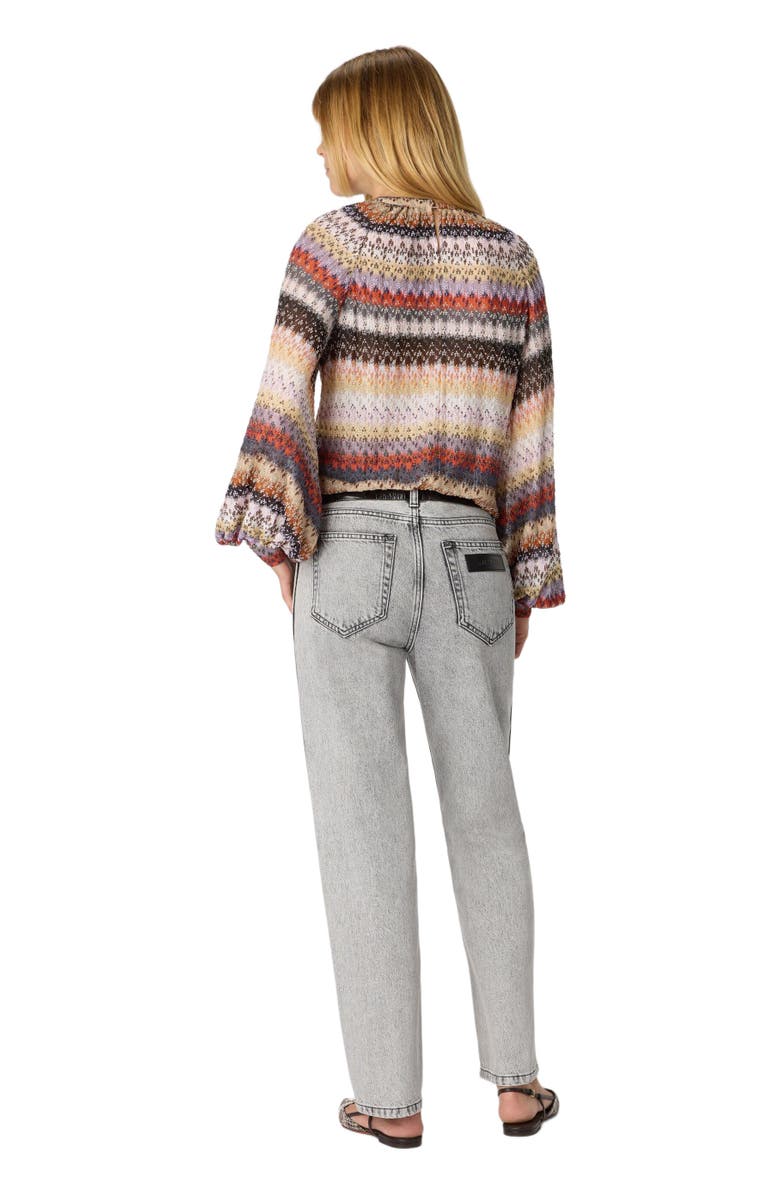 Missoni Long Sleeve Blouse In Lace, Alternate, color, Red 
Blue