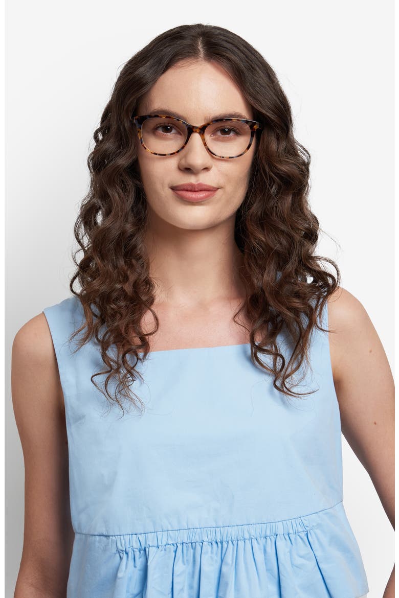 joshann 52mm oval optical glasses, Alternate, color, HAVANA MULTICOLOR