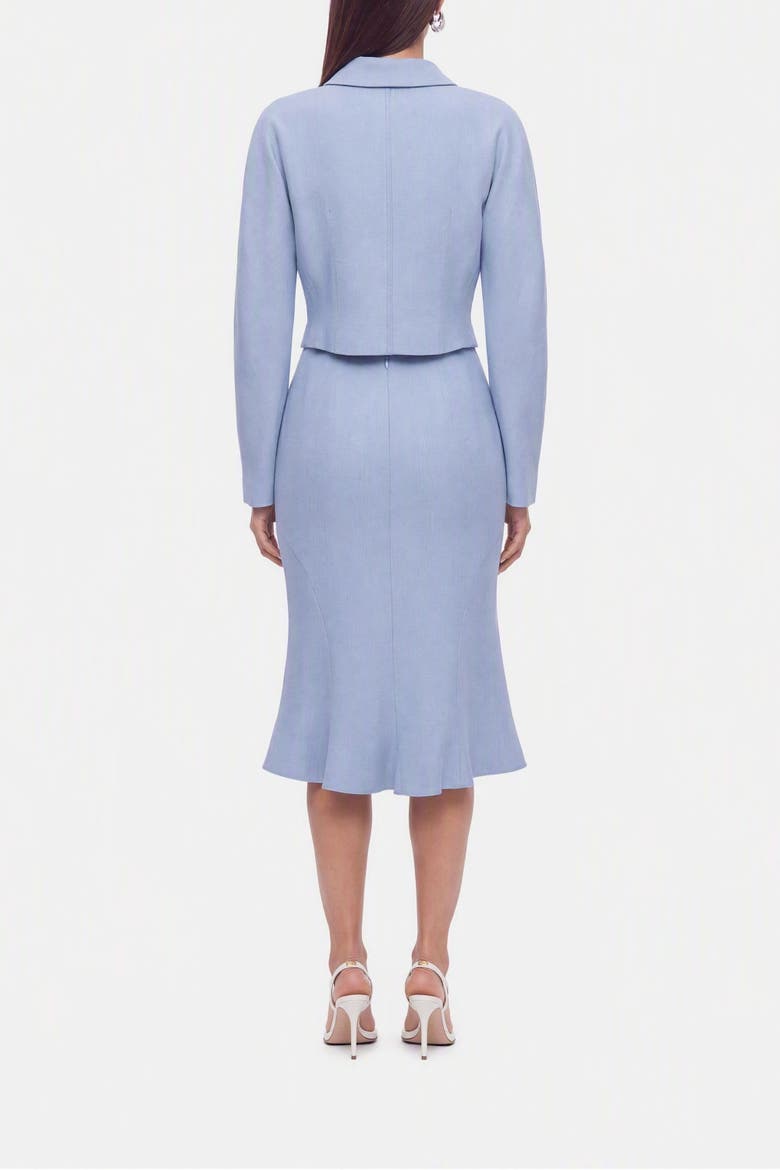 Fishtail Midi Skirt, Alternate, color, Blue