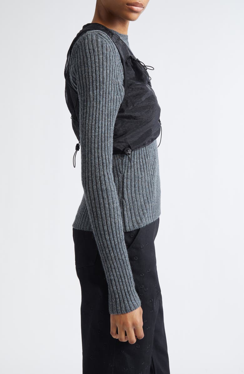 Cecilie Bahnsen Bona Liquid Myrtia Vest, Alternate, color, Black