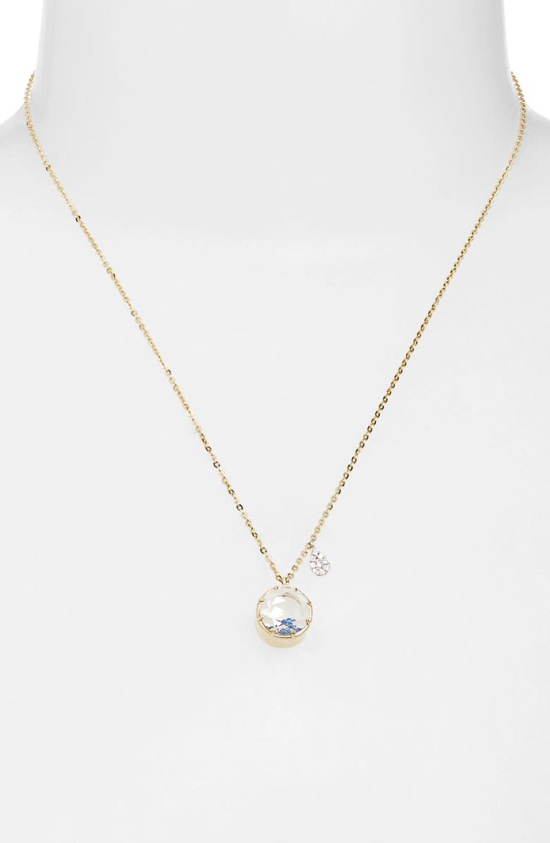 Meira T Blue Sapphire Shaker Pendant Necklace, Alternate, color, Yellow