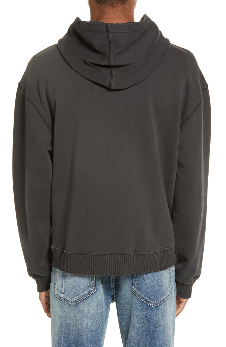 Elwood Core Oversize Organic Cotton Brushed Terry Hoodie, Alternate, color, Vintage Black