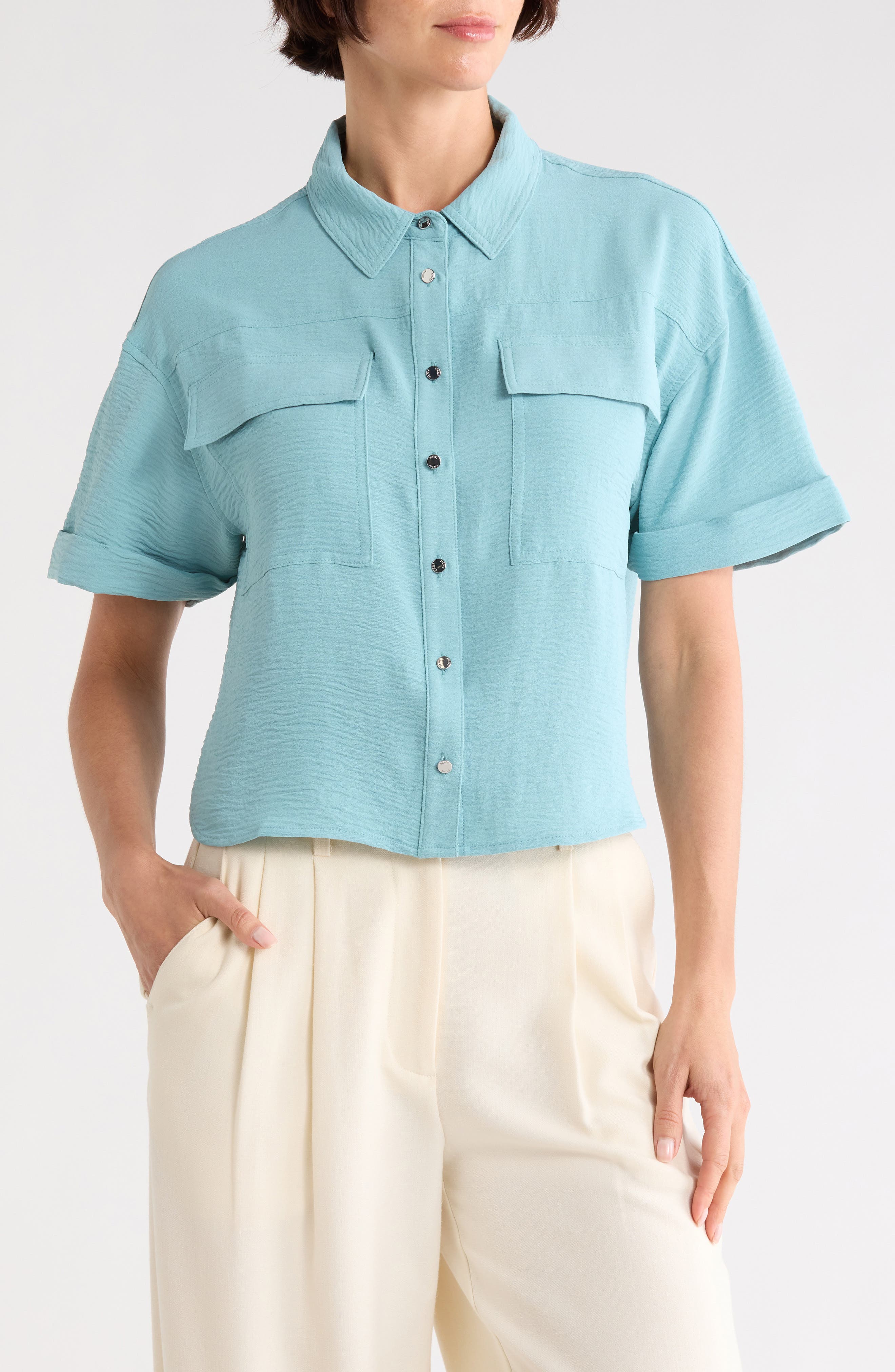 DKNY Washer Camp Shirt