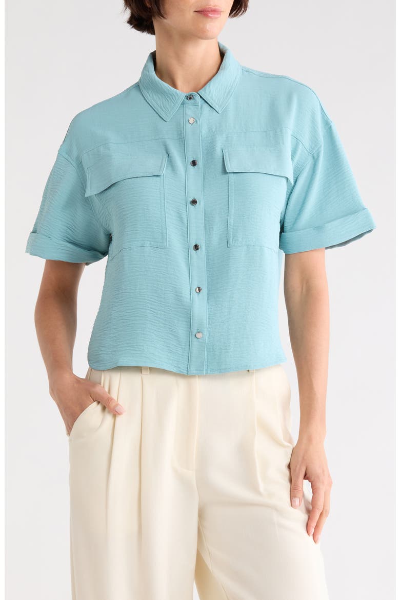 Washer Camp Shirt, Main, color, CAMEO BLUE