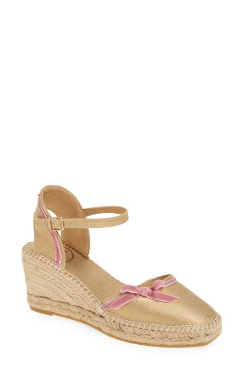 Toni Pons Dafne Espadrille Wedge Sandal In Beige