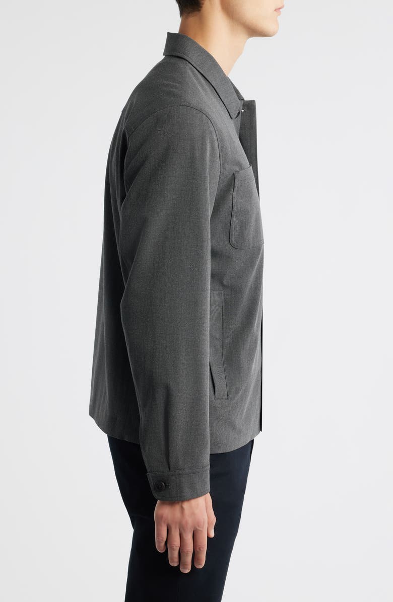 Les Deux Marseille Texture Jacket, Alternate, color, Dark Grey Melange