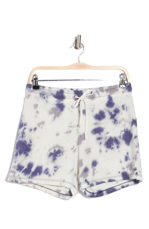 Threads 4 Thought Nicola Tie Dye Fleece Shorts In Indigo Sea