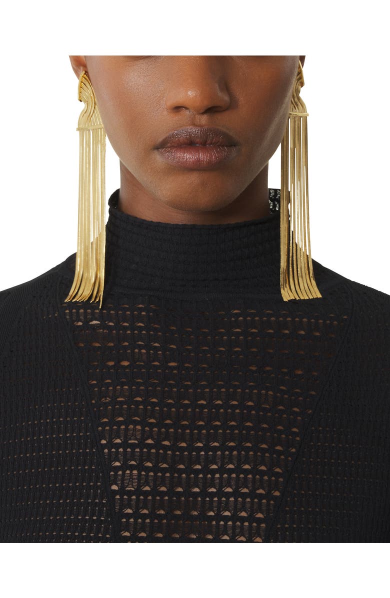Lanvin Chain Earrings, Alternate, color, Gold