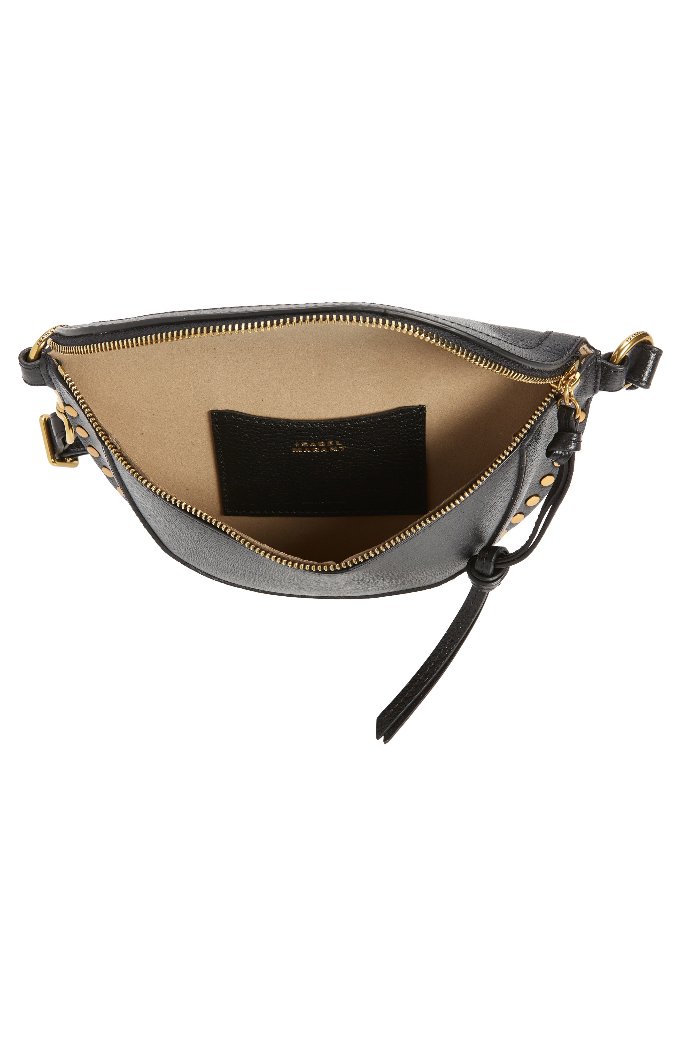 Isabel Marant Skano Hobo Bag, Alternate, color, Black