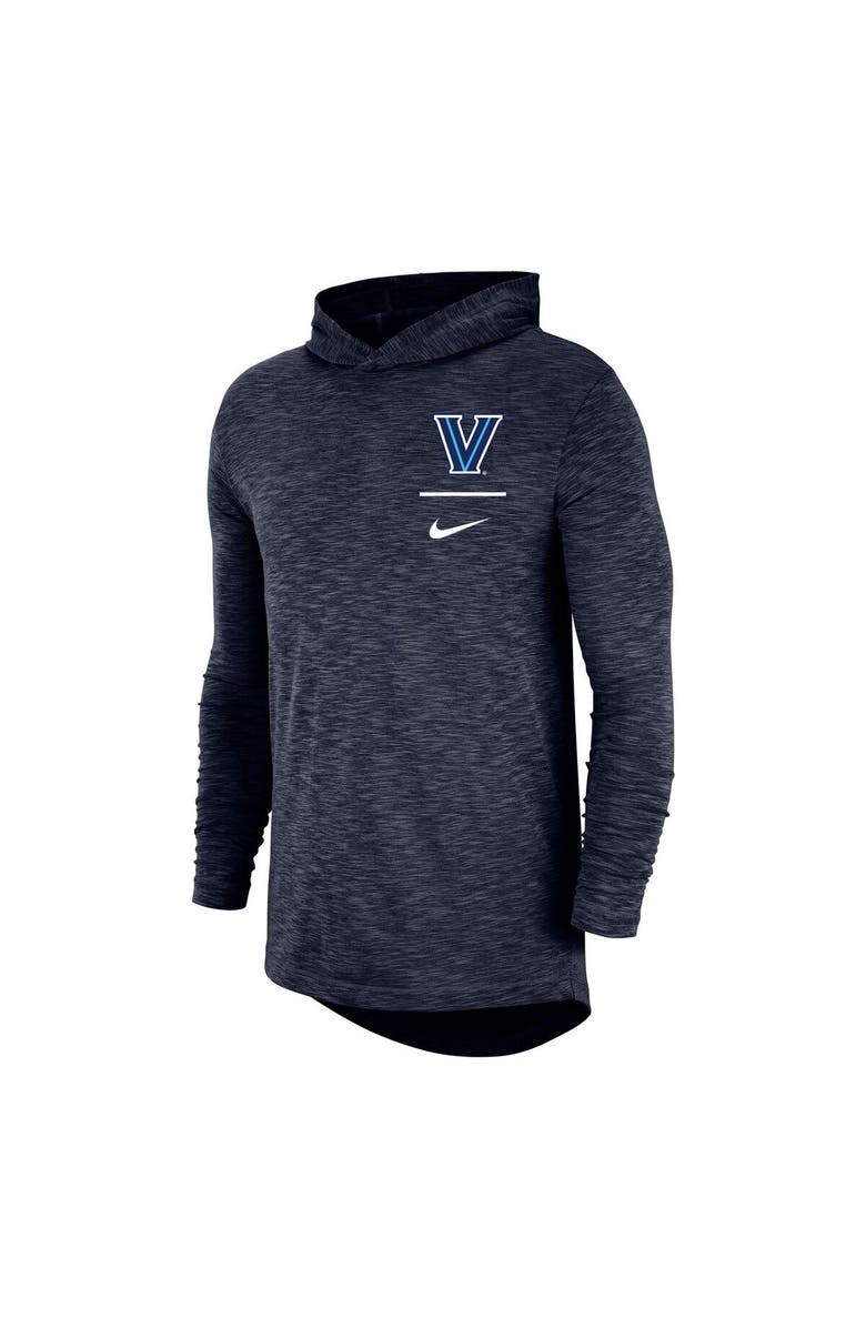 Nike Men's Nike Navy Villanova Wildcats Slub Performance Long Sleeve Hoodie T-Shirt, Alternate, color, 