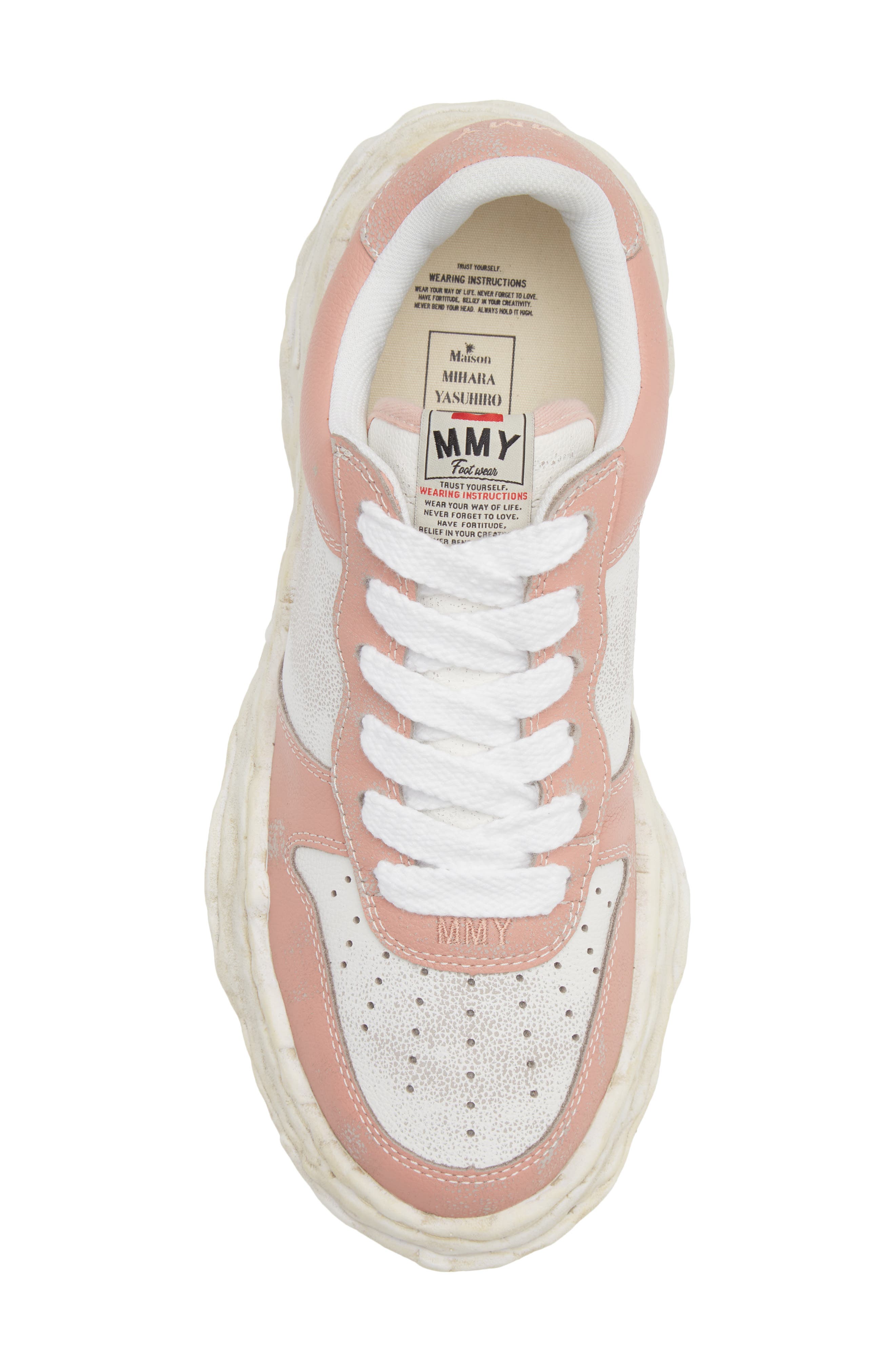 Wayne OG Sole Leather Sneaker, Alternate, color, PINK/ WHITE