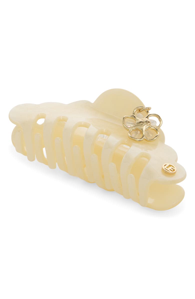 L. Erickson Cabana Jumbo Claw Clip, Main, color, Yellow