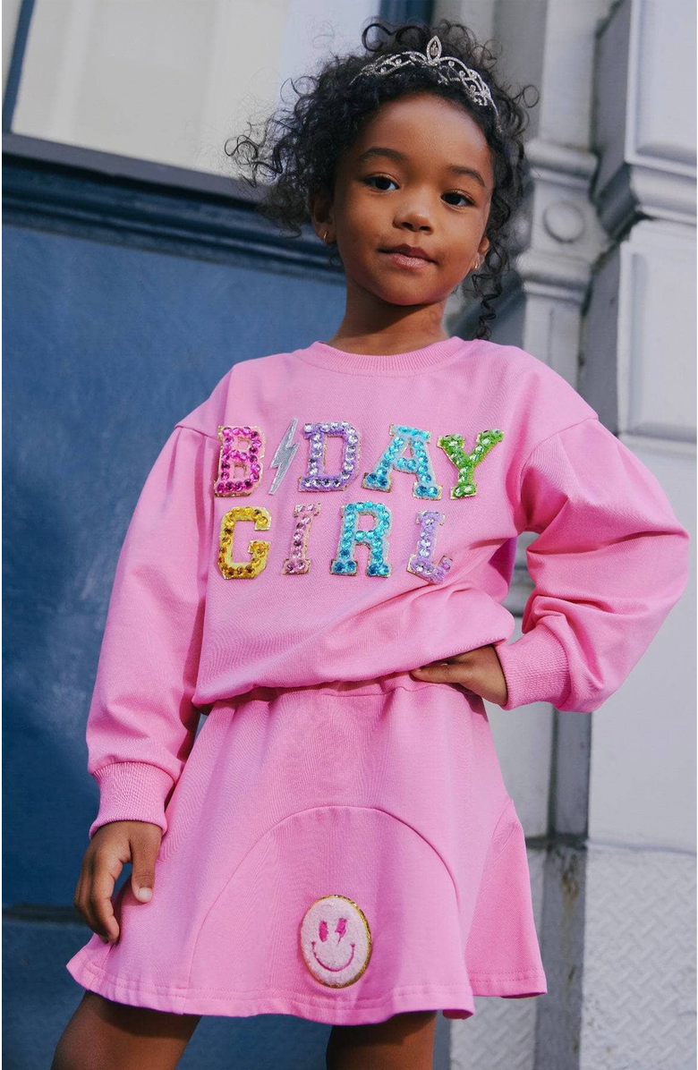Lola + The Boys Crystal Gem Birthday Girl Set, Alternate, color, Pink