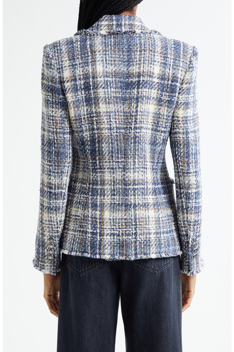 Theron Plaid Tweed Jacket, Alternate, color, DOVE/ BLUE MULTI