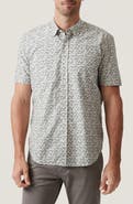 34 Heritage Grove Short Sleeve Cotton & Lyocell Button-Up Shirt