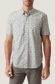 34 Heritage Grove Short Sleeve Cotton & Lyocell Button-Up Shirt