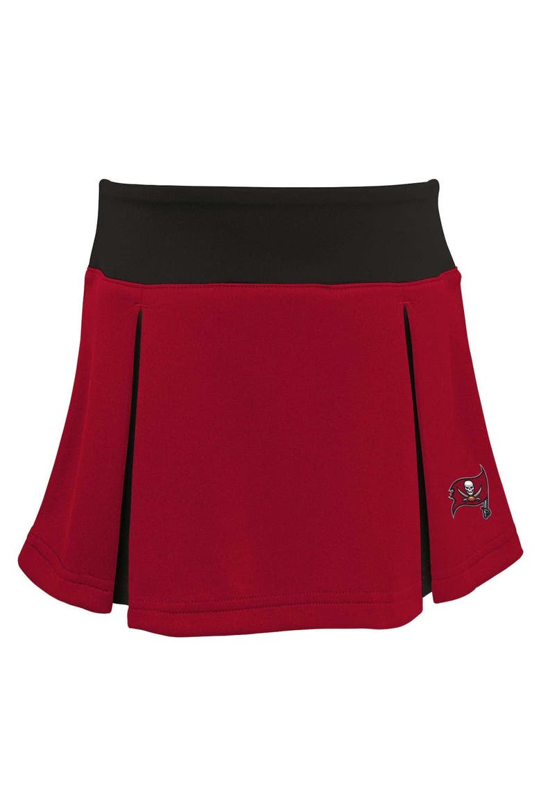 Girls Preschool Red Tampa Bay Buccaneers Spirit Cheerleader Two-Piece Set with Bloomers, Alternate, color, Red
