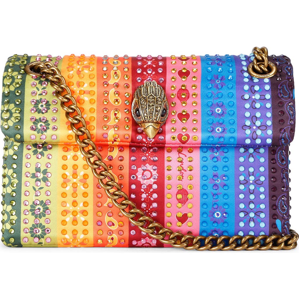 KURT GEIGER KURT GEIGER LONDON MINI KENSINGTON FABRIC CONVERTIBLE SHOULDER BAG