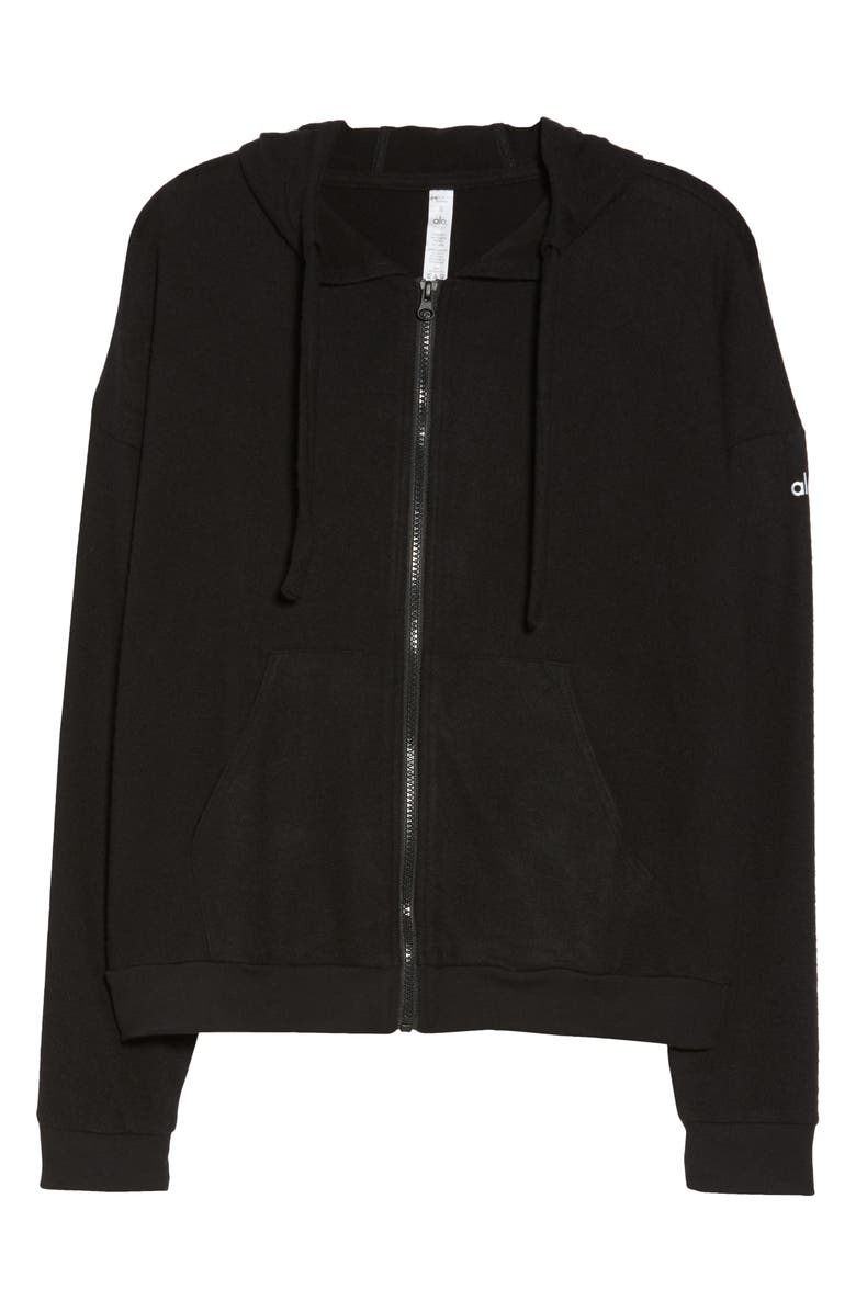 Alo Soho Front Zip Hoodie, Alternate, color,