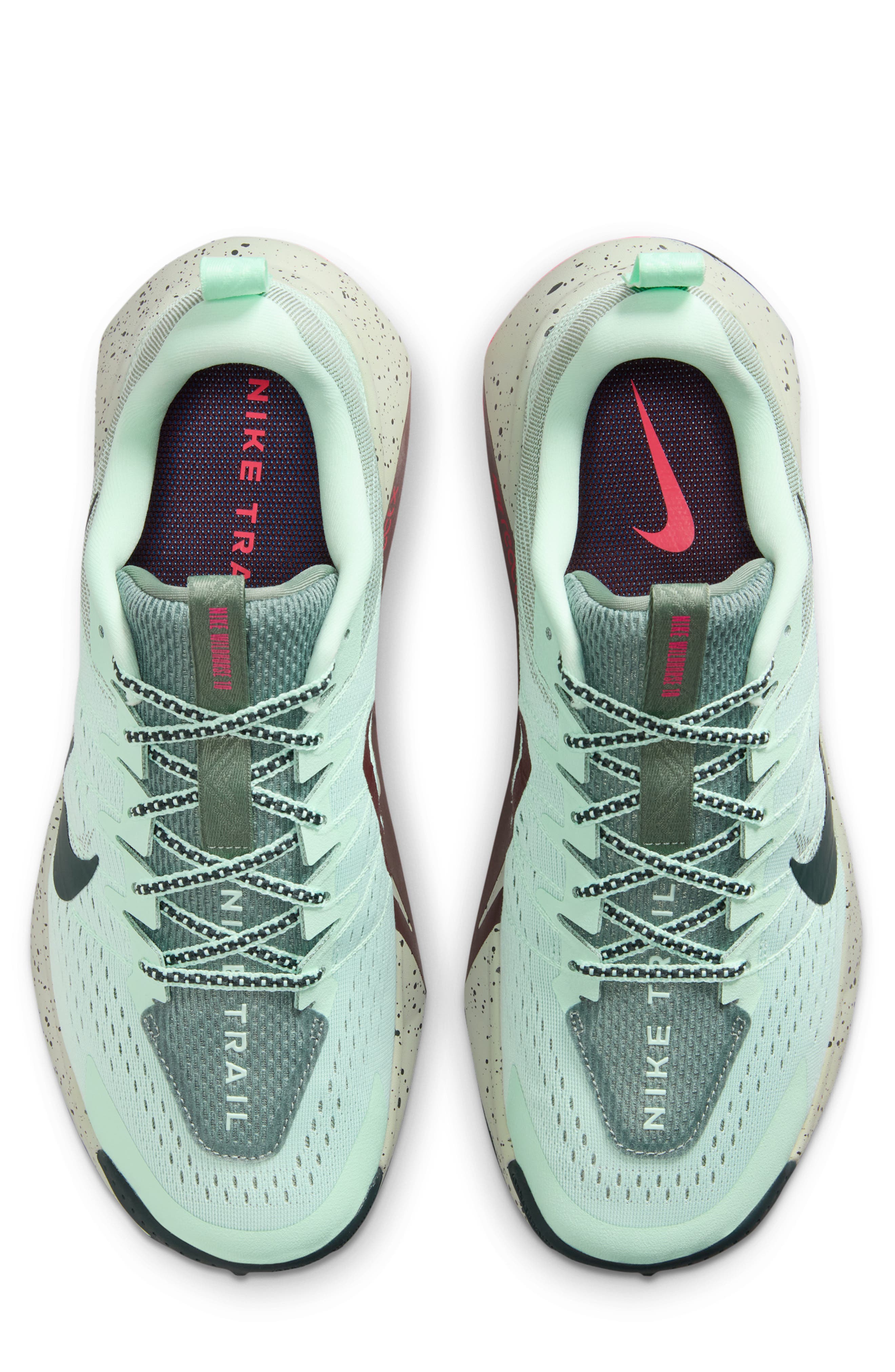 Nike ReactX Wildhorse 10 Trail Running Shoe, Alternate, color, 301 Mint Foam/Clay Green/Hyper Pink/Seaweed